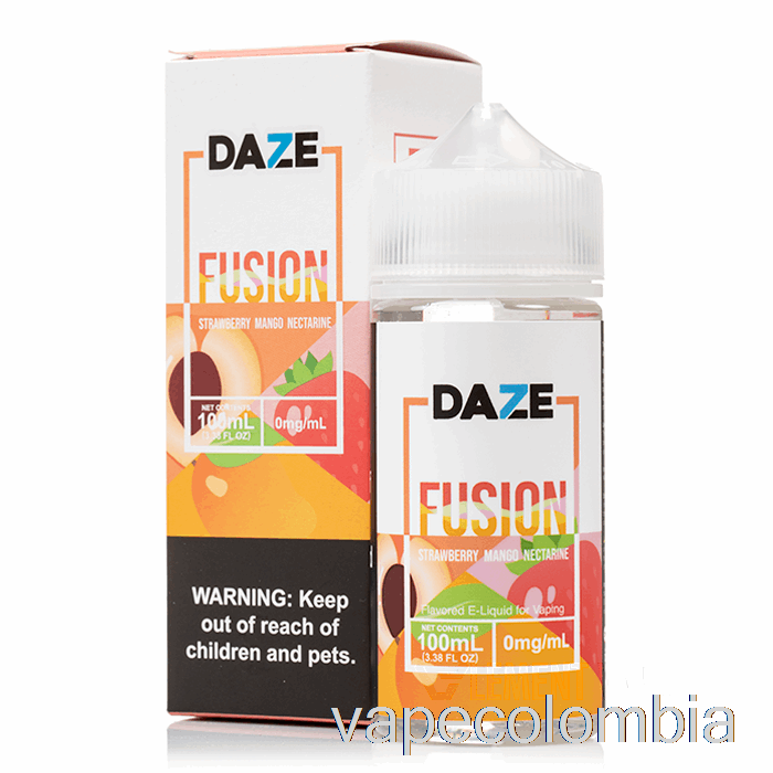 Vape Kit Completo Fresa Mango Nectarina - 7 Daze Fusion - 100ml 0mg